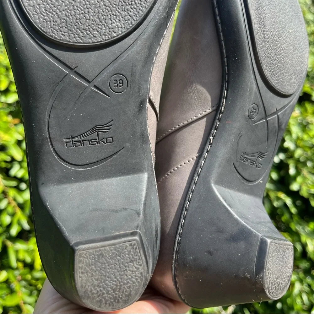 Dansko Billie Ankle Boots EUR 39 US 8-8.5 Burnished Grey Nappa Leather Cottage